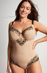 Panache Envy Bodysuit Sand/Black